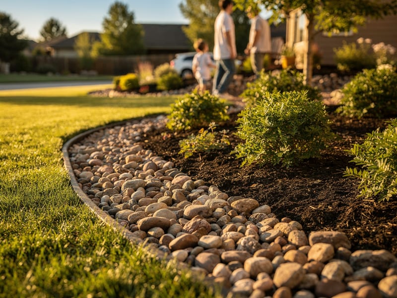 Rock, River Rock & Mulch Installation
